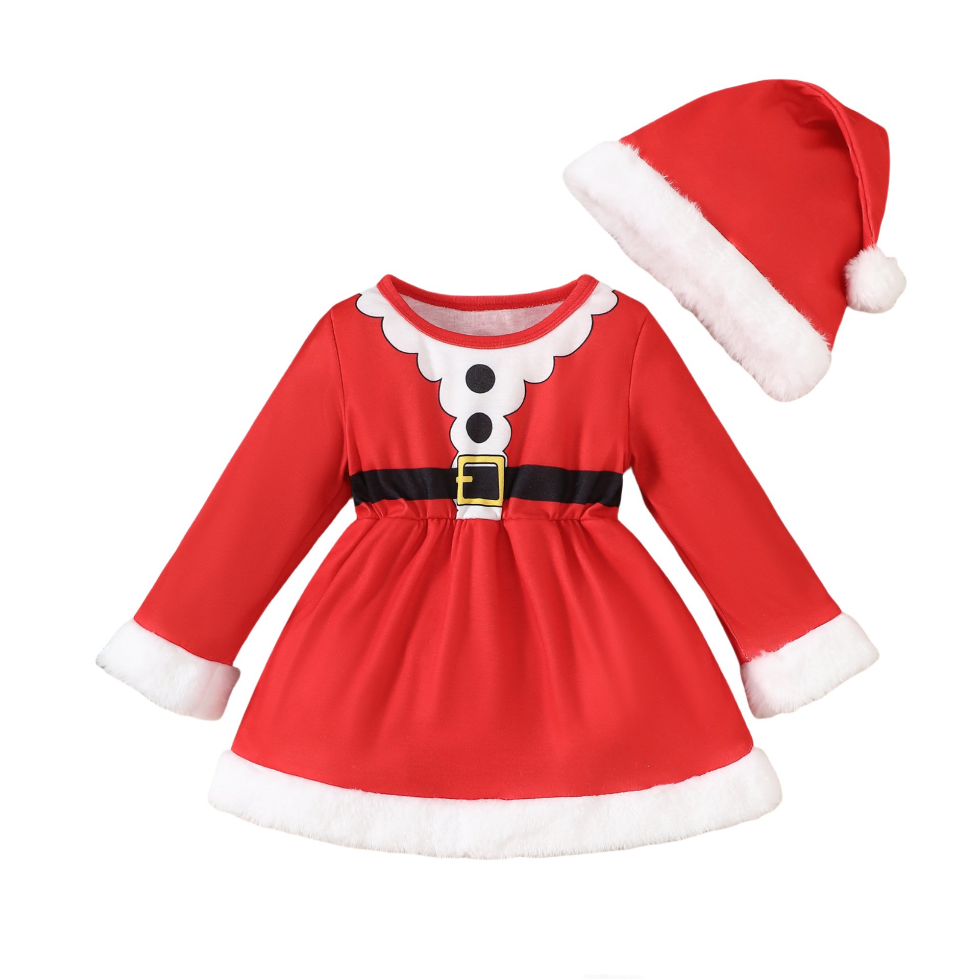 2024 Autumn Baby Romper Baby Christmas Clothing Kids Triangle Romper Cartoon One-Piece Baby Romper