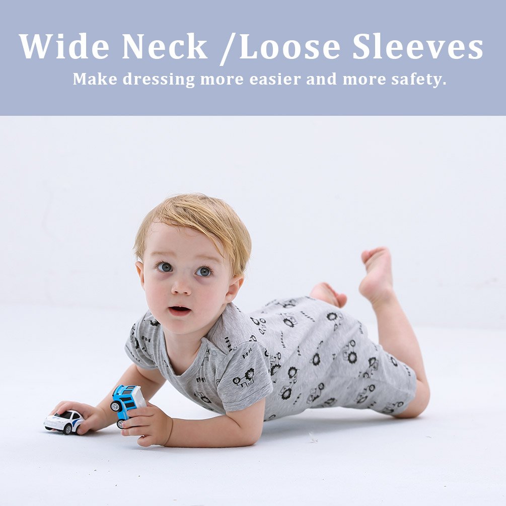 Supply to amazon seller infant and toddler summer romper for 3 6 9 12 18 24 Months with 2 pack