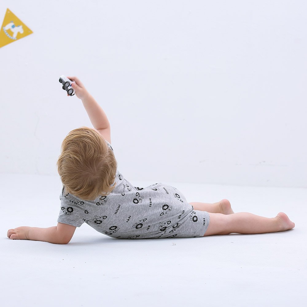 Supply to amazon seller infant and toddler summer romper for 3 6 9 12 18 24 Months with 2 pack
