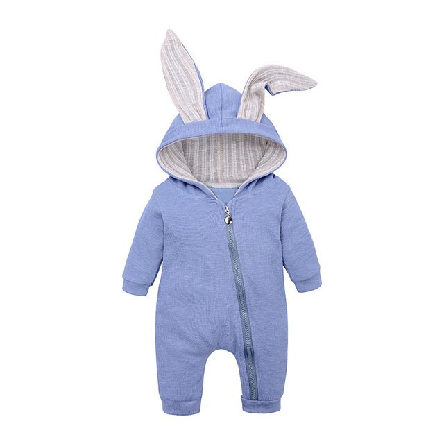 Coldker Autumn Winter New Born Baby Clothes Unisex Halloween Clothes Boy Rompers Kids Rabbit Cosplay Costume For Girl Boy