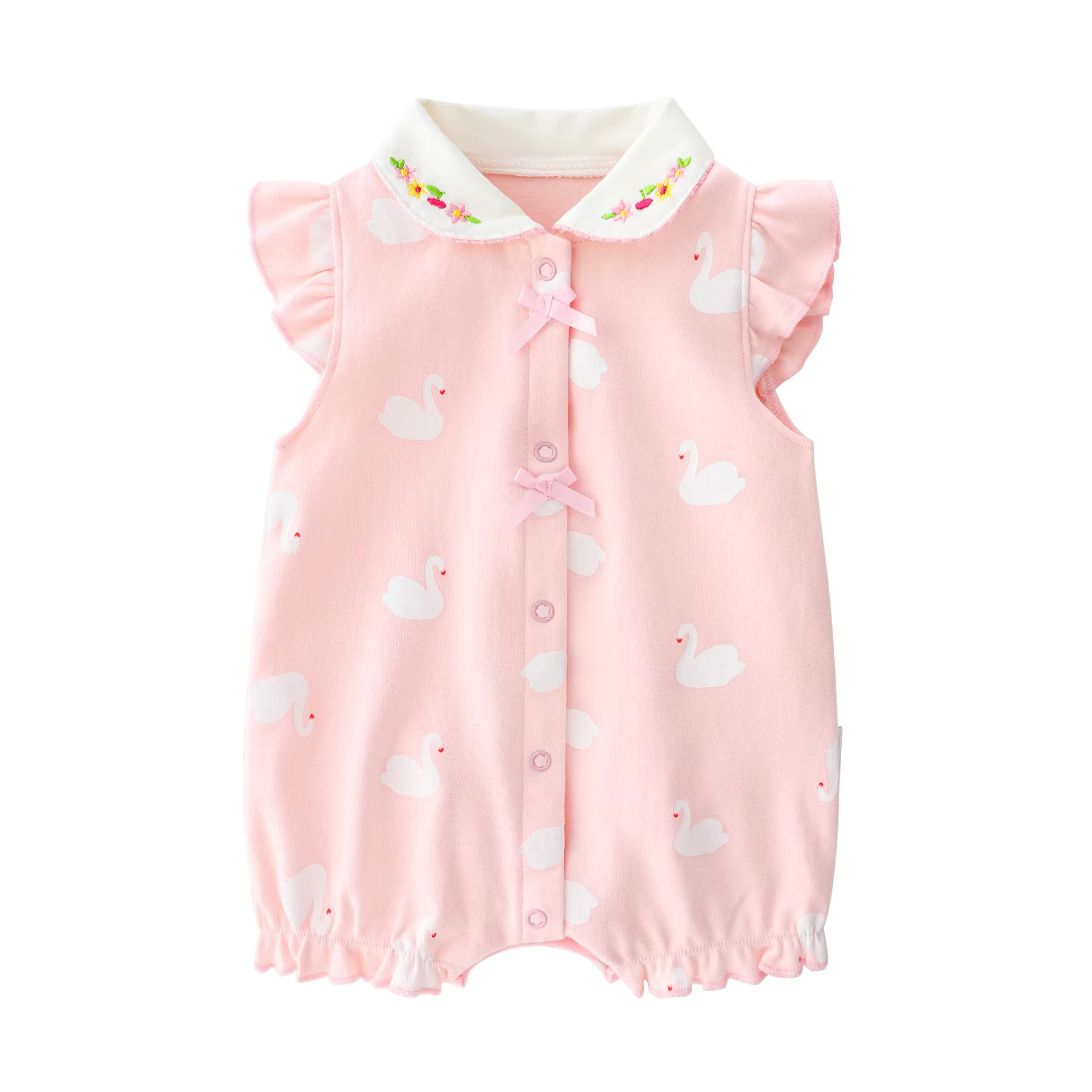 Wholesale newborn baby clothes cotton romper custom organic summer newborn baby romper