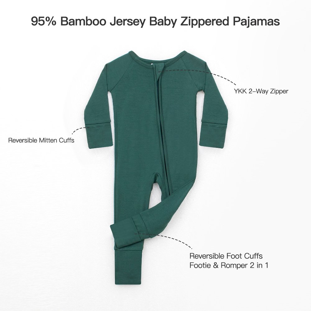 Organic Bamboo plain Color baby bamboo zip Sleepsuit babygrow baby sleeper Pajamas rompers