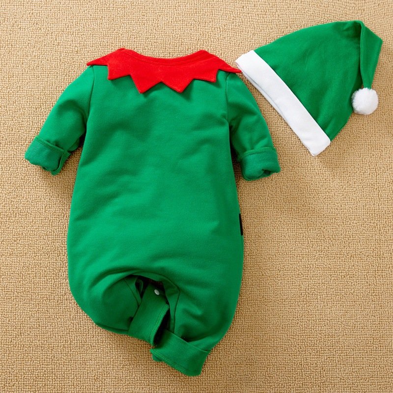 Baby Christmas Clothes Santa Claus Printing Christmas Wear Babies Newborn Infant Clothes Baby Romper