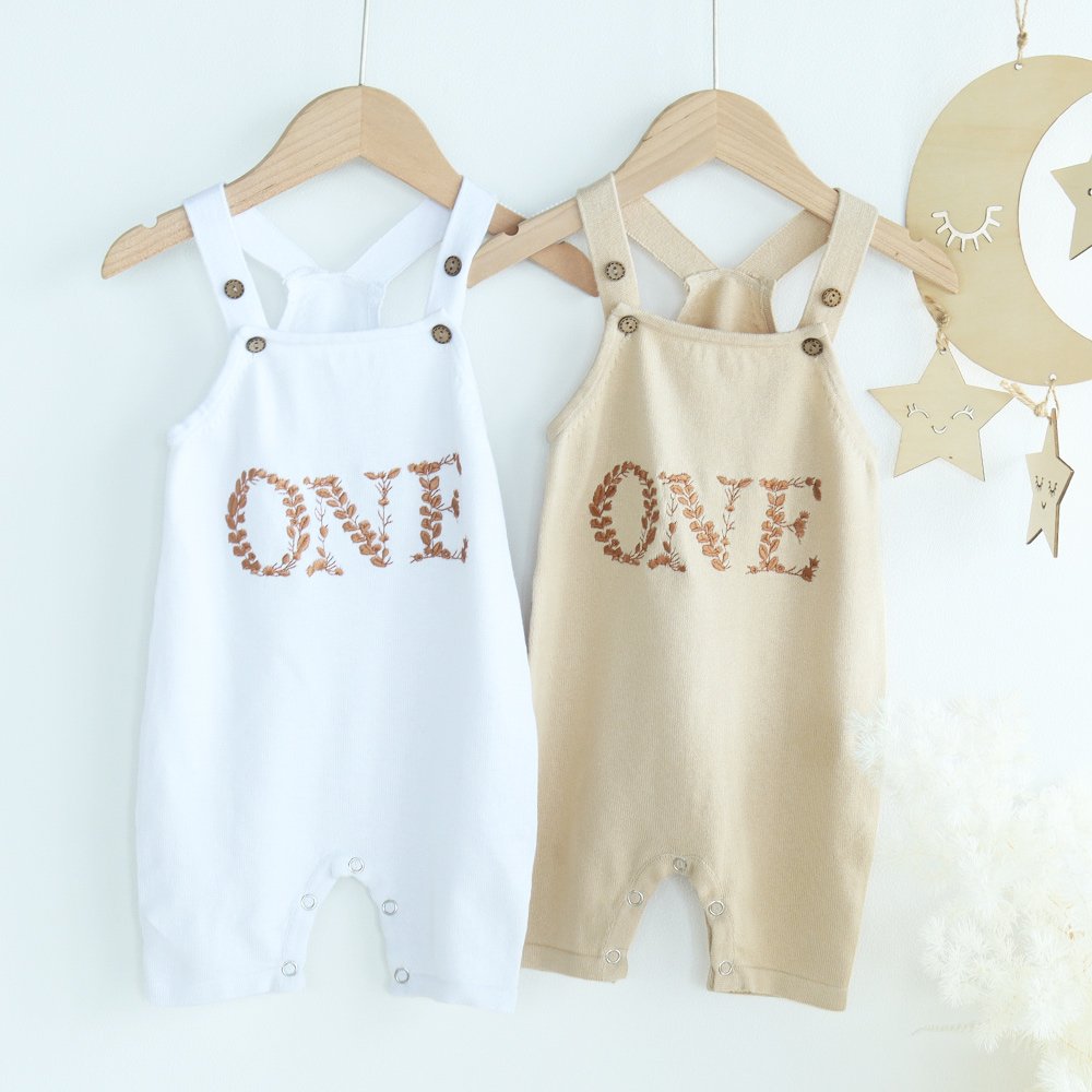 Long Sleeve Little Love Embroidered Unisex Baby Fall And Winter Crawl Suit Super Soft Customized Baby Clothes Wholesale