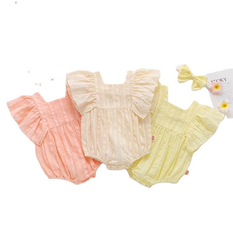 Toddler Girls Clothing Baby Summer Bubble Rompers