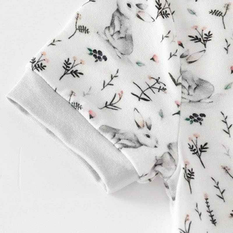 Wholesale and Custom Bamboo Baby Pajamas Active Digital Printing Baby Clothes Baby Romper