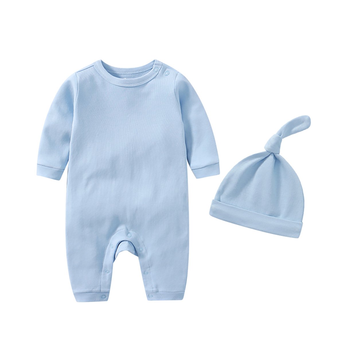 2024 New Cotton Baby Romper Clothes 6pcs Jumpsuit Spring/Autumn Romper With Hat Bib Infant Clothing Sets For 0~3 Months Newborns