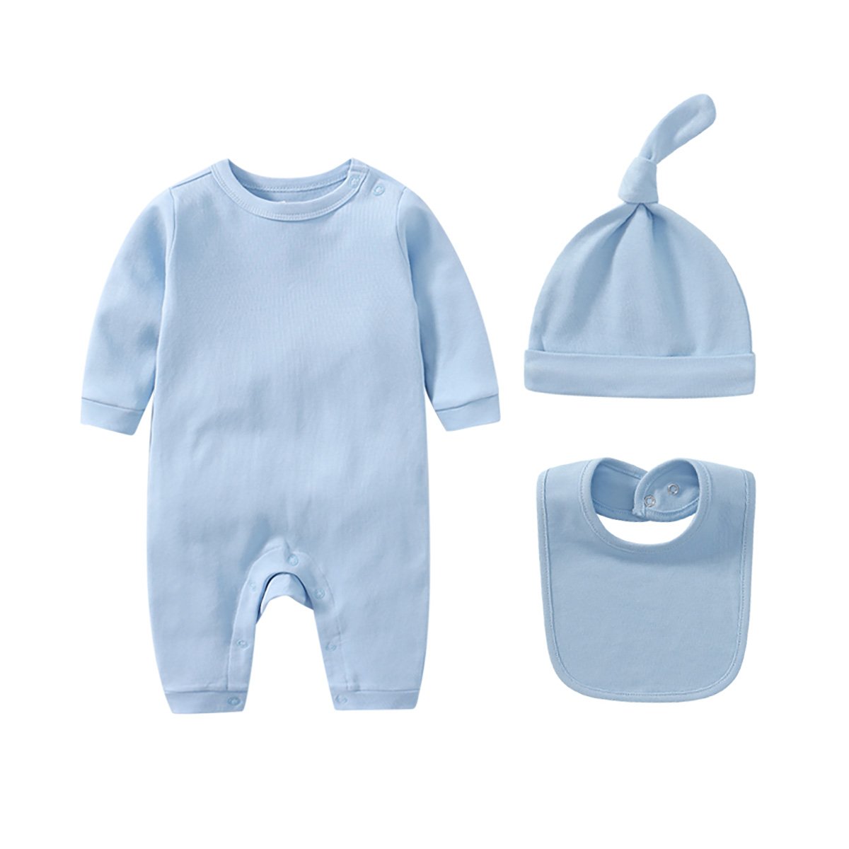 2024 New Cotton Baby Romper Clothes 6pcs Jumpsuit Spring/Autumn Romper With Hat Bib Infant Clothing Sets For 0~3 Months Newborns