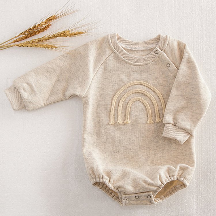 2023 Spring Autumn Baby Bodysuits Cotton Bodysuit Velvet Baby Clothes Baby Rompers