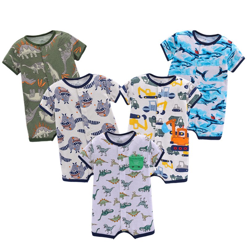 Wholesale Summer Short Sleeves Baby Clothes Cotton Baby Romper ropa para bebes