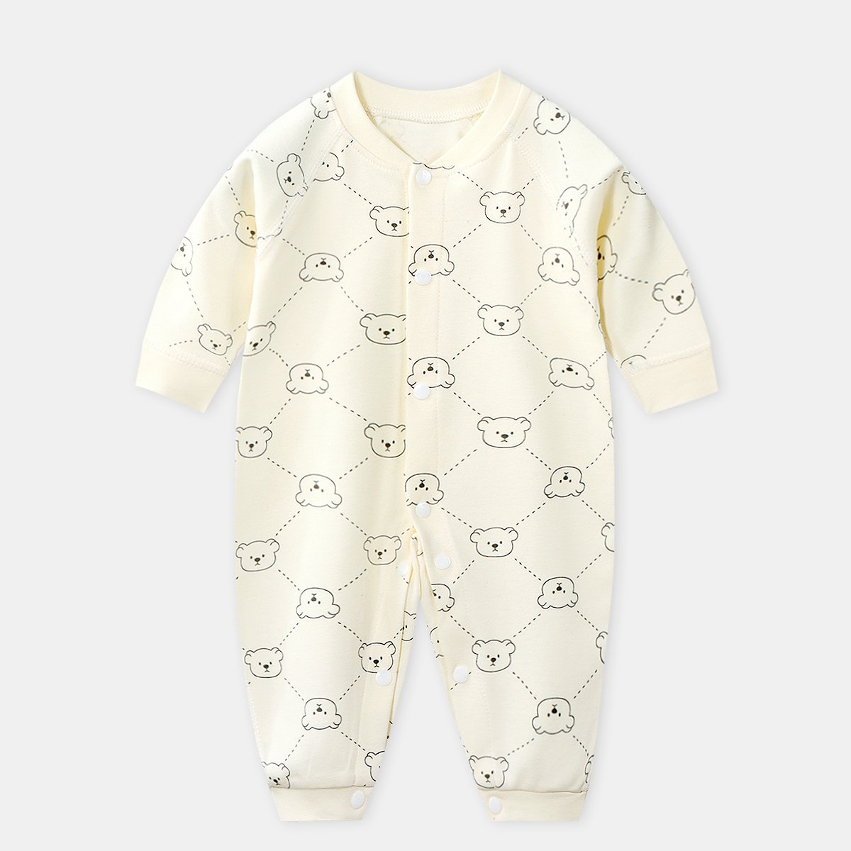 OEM Newborn 100%Cotton Cartoon Jumpsuit For Baby Long-Sleeved Children Romper
