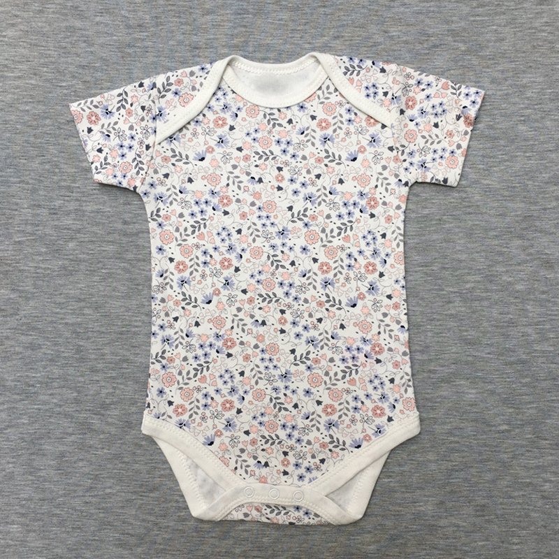 Cute Cartoon Newborn Baby Clothes Summer Short Sleeve Baby Romper 5PCS Baby Cotton Bodysuit