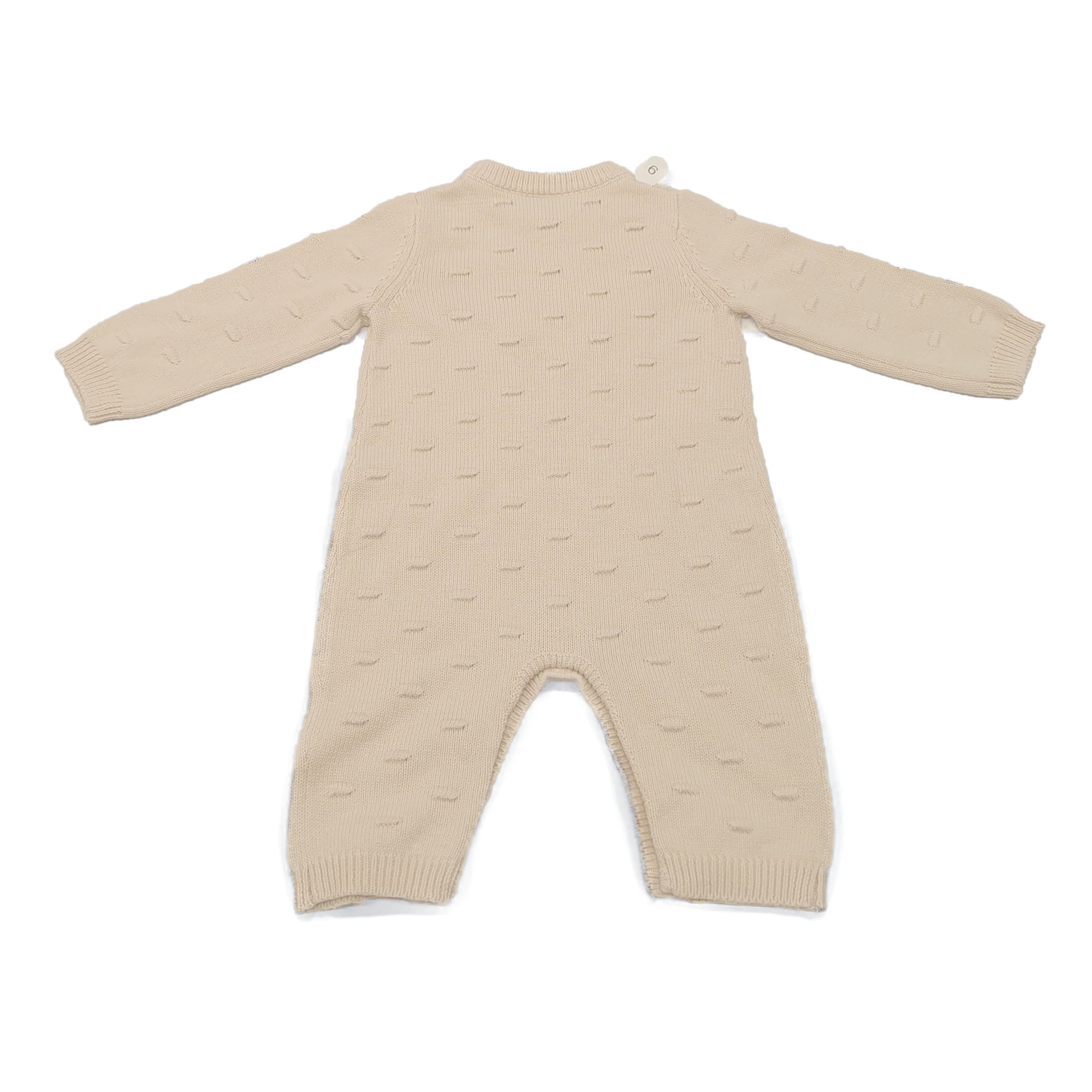Wholesale Baby Knitted Rompers Winter Clothes Organic Cotton Dot Knit Newborn Baby Jumpsuit Sweater Romper