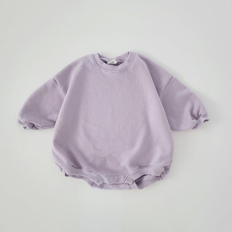 winter newborn baby fashion sweatshirt jumpsuit toddler baby boy girl unisex 0-24M plain 100% cotton custom hoodies romper