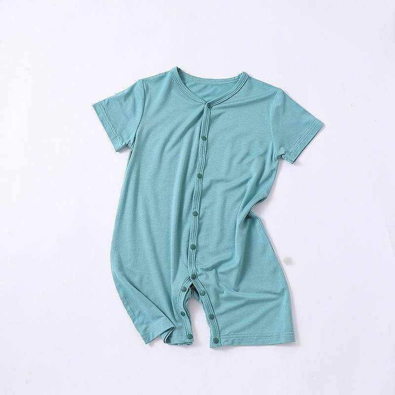 Promotion Price Zipper Jumpsuit Summer Infant Newborn Rompers Baby Short Sleeve Romper Baby Twirl Dress