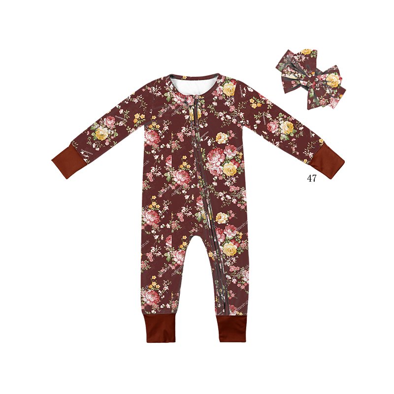 Milk Silk Unisex Romper Footie with Convertible Mittens and Convertible Footie Double Zipper