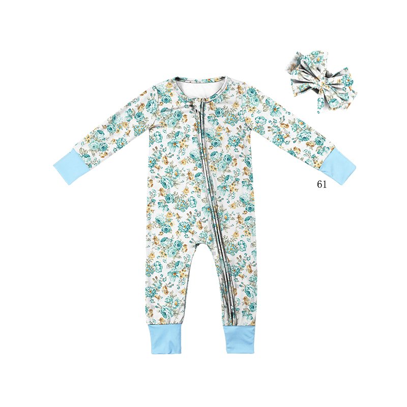 Milk Silk Unisex Romper Footie with Convertible Mittens and Convertible Footie Double Zipper