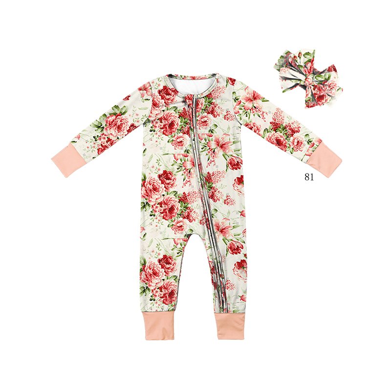 Milk Silk Unisex Romper Footie with Convertible Mittens and Convertible Footie Double Zipper