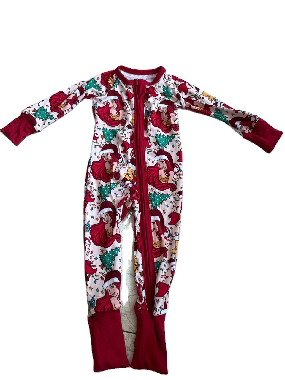 No Moq Ready To Ship High Quality Bamboo Fiber Pajamas Zip Baby Romper Breathable Baby Clothes Cute
