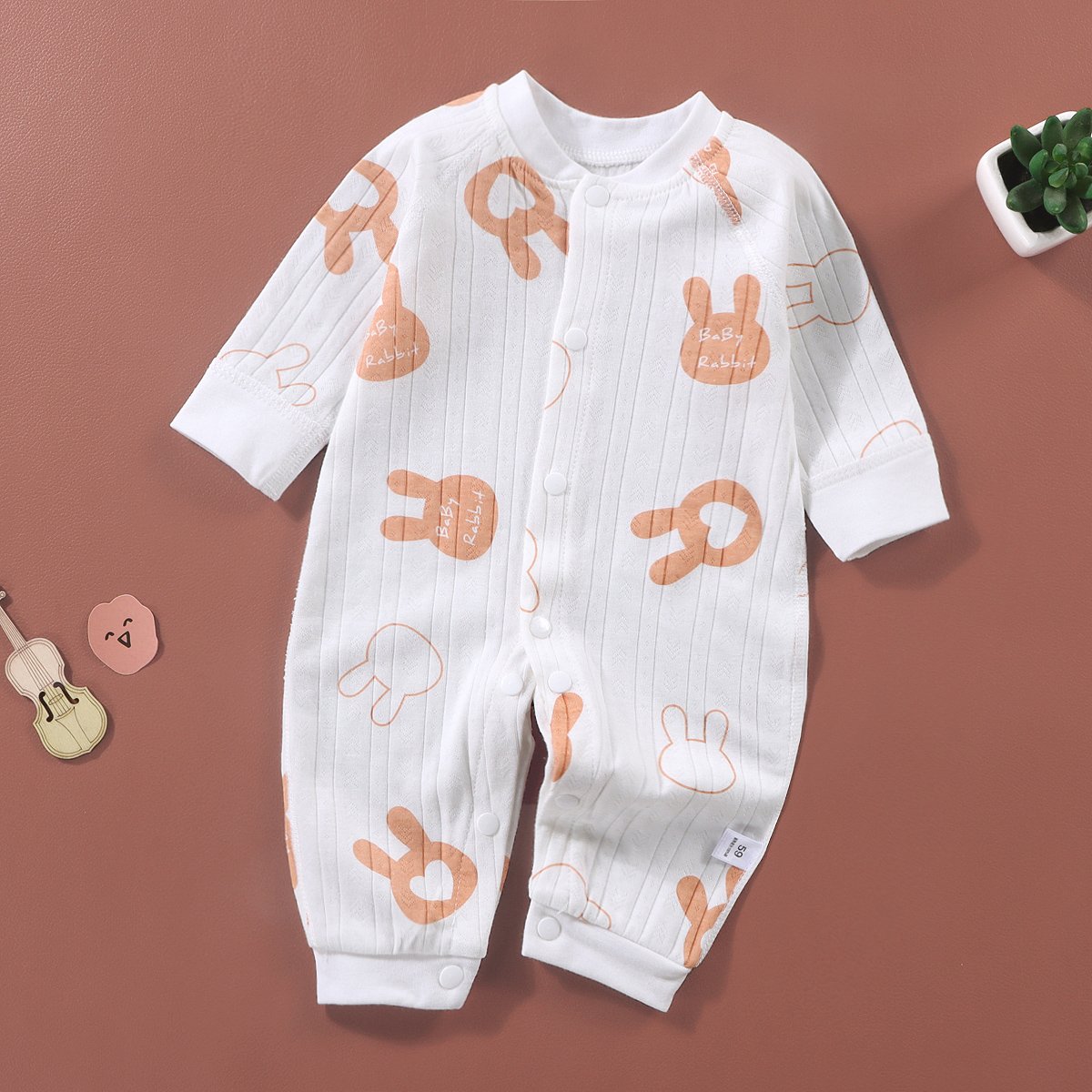 Baby Girls cartoon Printed Design Romper High Quality Knitted cotton Long Sleeve spring Girls Baby Jumpsuit