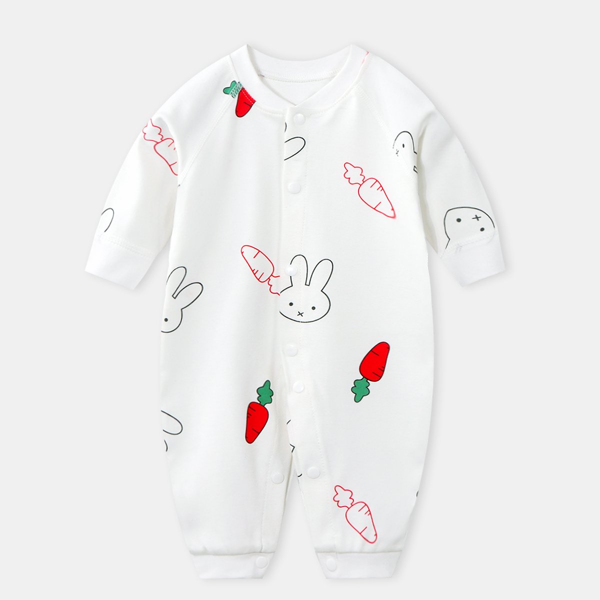 Baby Girls cartoon Printed Design Romper High Quality Knitted cotton Long Sleeve spring Girls Baby Jumpsuit