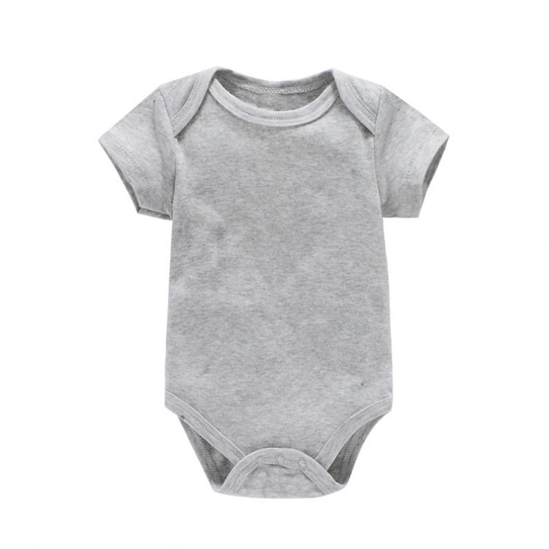 Customization Infant Clothes 100% Cotton Bodysuit Unisex Baby Boys' Short Sleeve Rompers