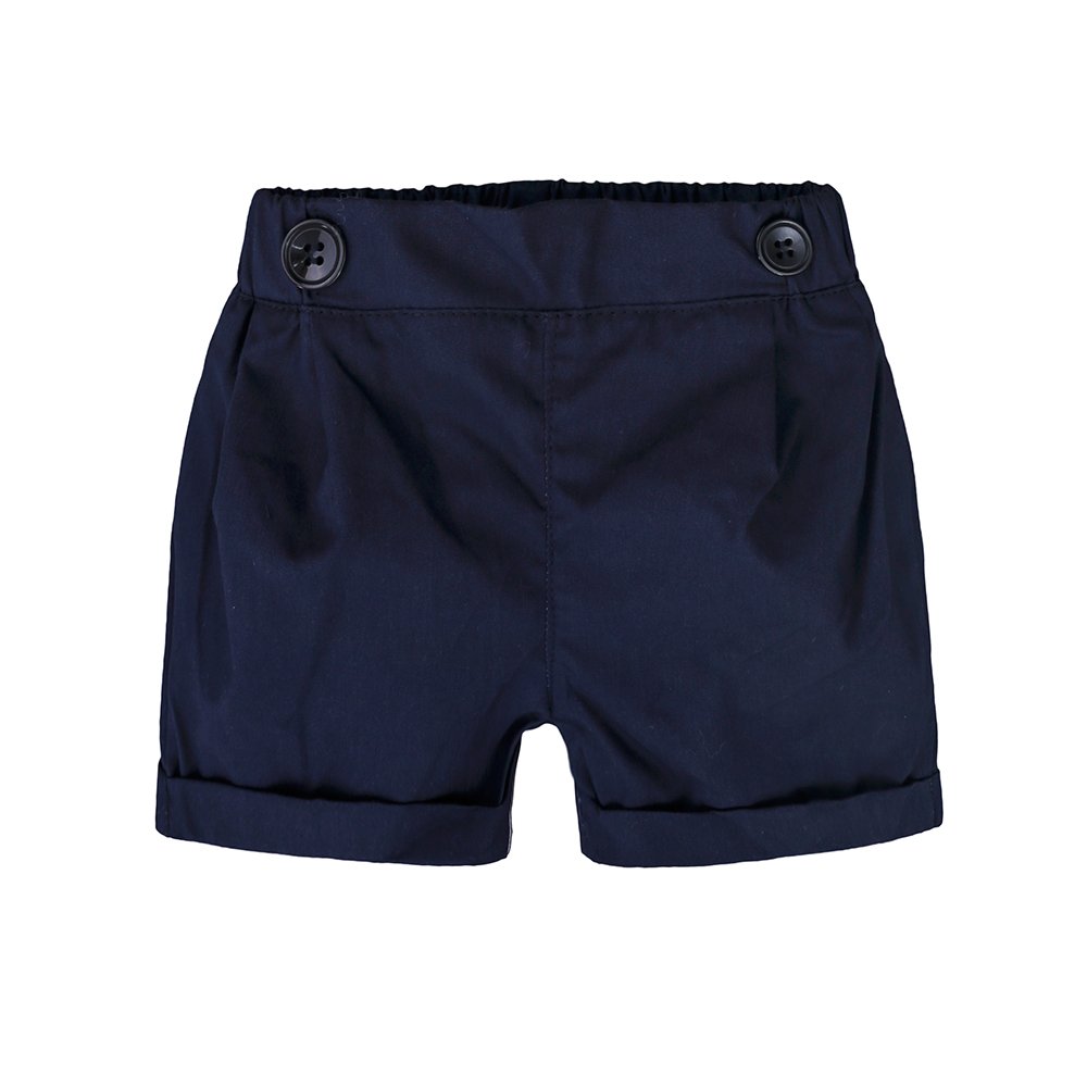 Baby rompers wholesale summer solid baby suit gentleman cotton toddler boys clothing sets
