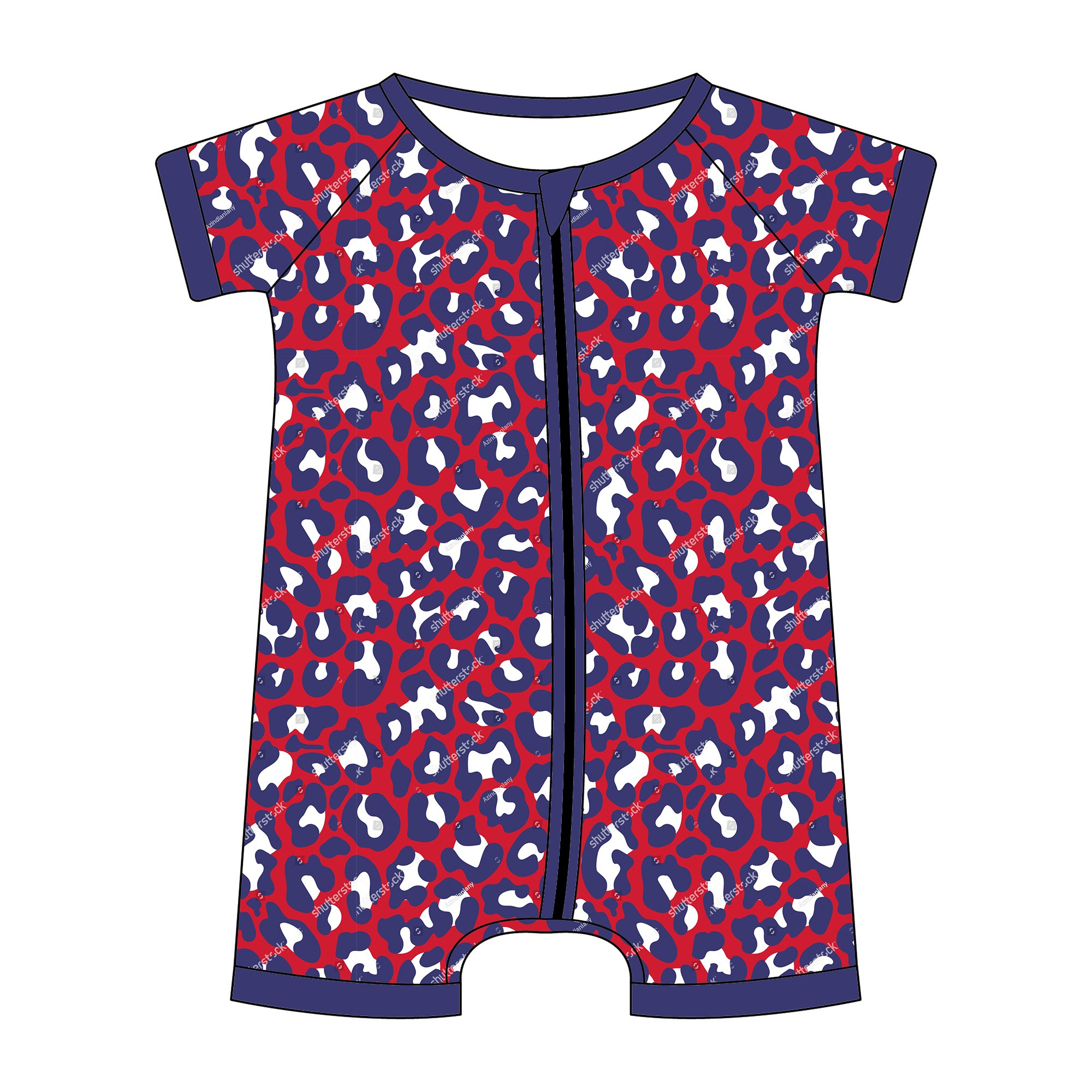 Custom Bamboo Baby Romper Viscose Jumpsuit Pjs Toddler Zippy Romper Pajamas