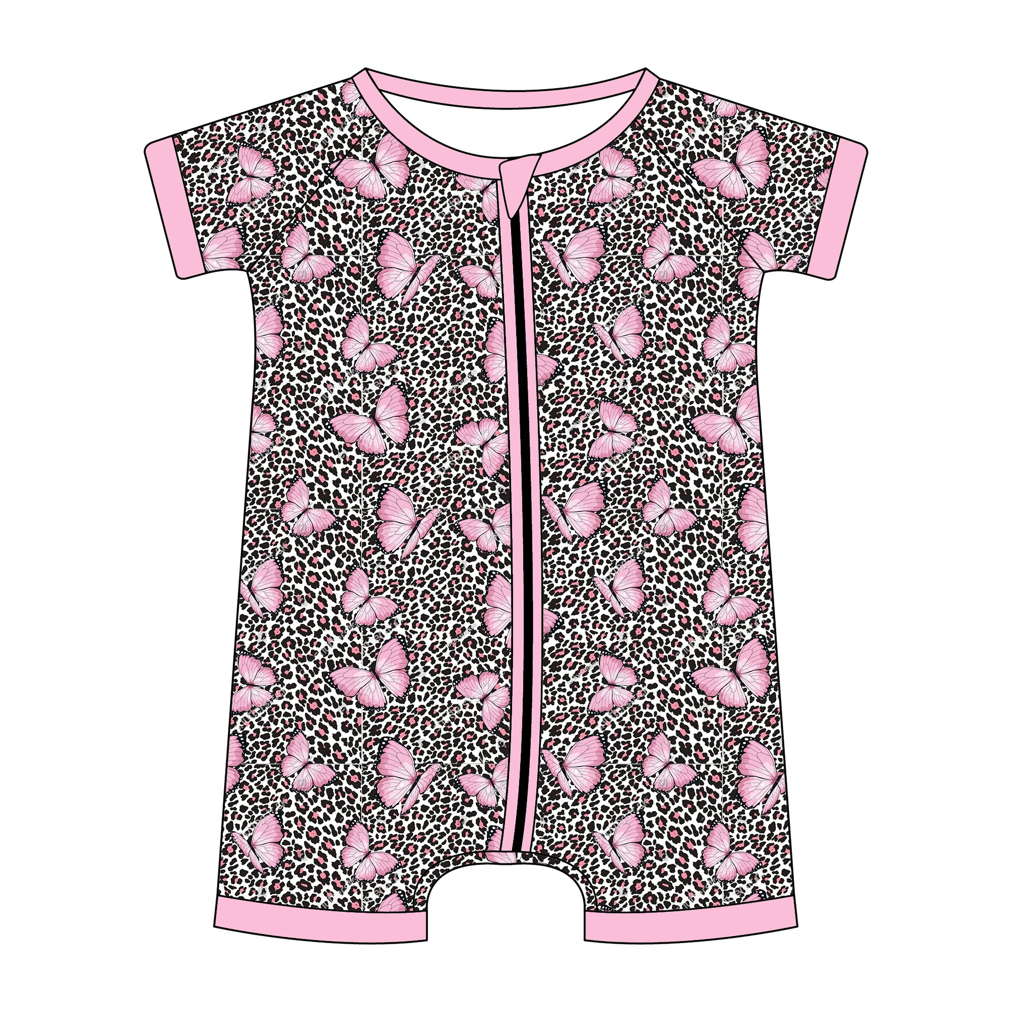 Custom Bamboo Baby Romper Viscose Jumpsuit Pjs Toddler Zippy Romper Pajamas