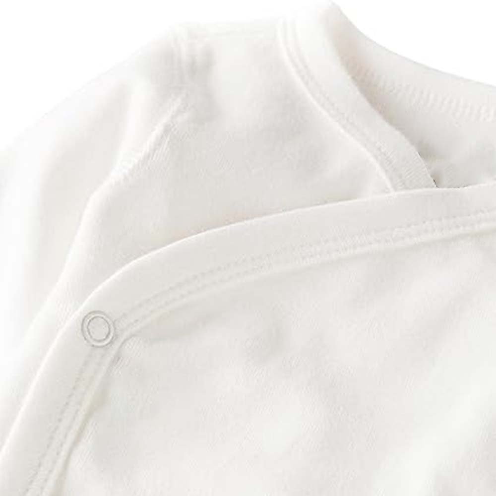 Wholesale Baby and Toddler Clothing Customized Cotton White Long Sleeve Newborn Baby Romper