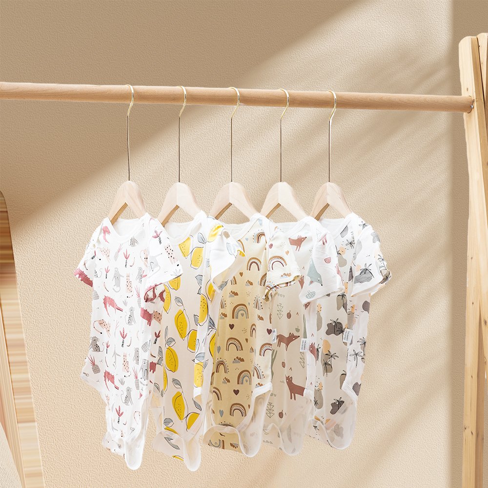 Wholesale Baby Sweatshirt Romper Baby Organic Bamboo Cotton Jumpsuit Short Bamboo Baby Romper