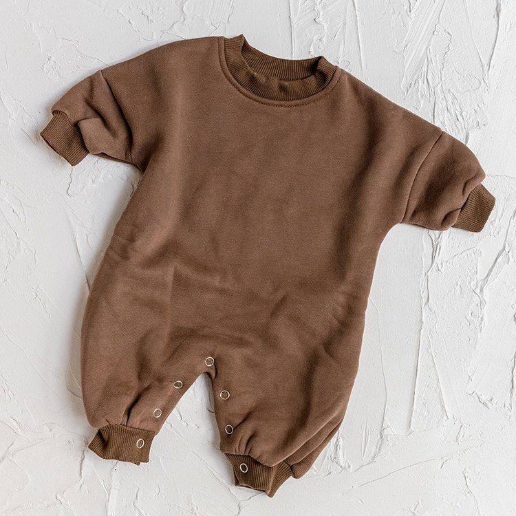 Winter Unisex Knitted Baby Clothes Customized Size Button Fly Full Sleeve Newborn Jumpsuit Baby Rompers