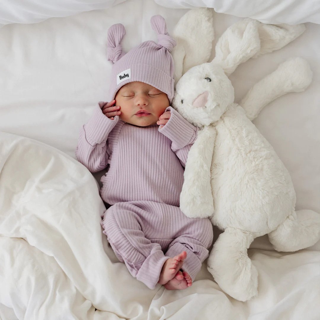 High Quality Newborn Baby Jumpsuits 0-24 Months Bamboo Baby Clothes Long Sleeve Pajamas Ribbed Double Zipper Baby Romper