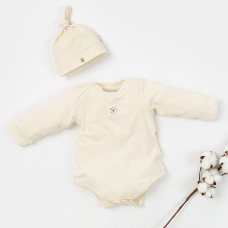 95% Organic Coton 5% spandex Plain Baby Rompers Custom Logo ODM Service Vietnamese Supplier