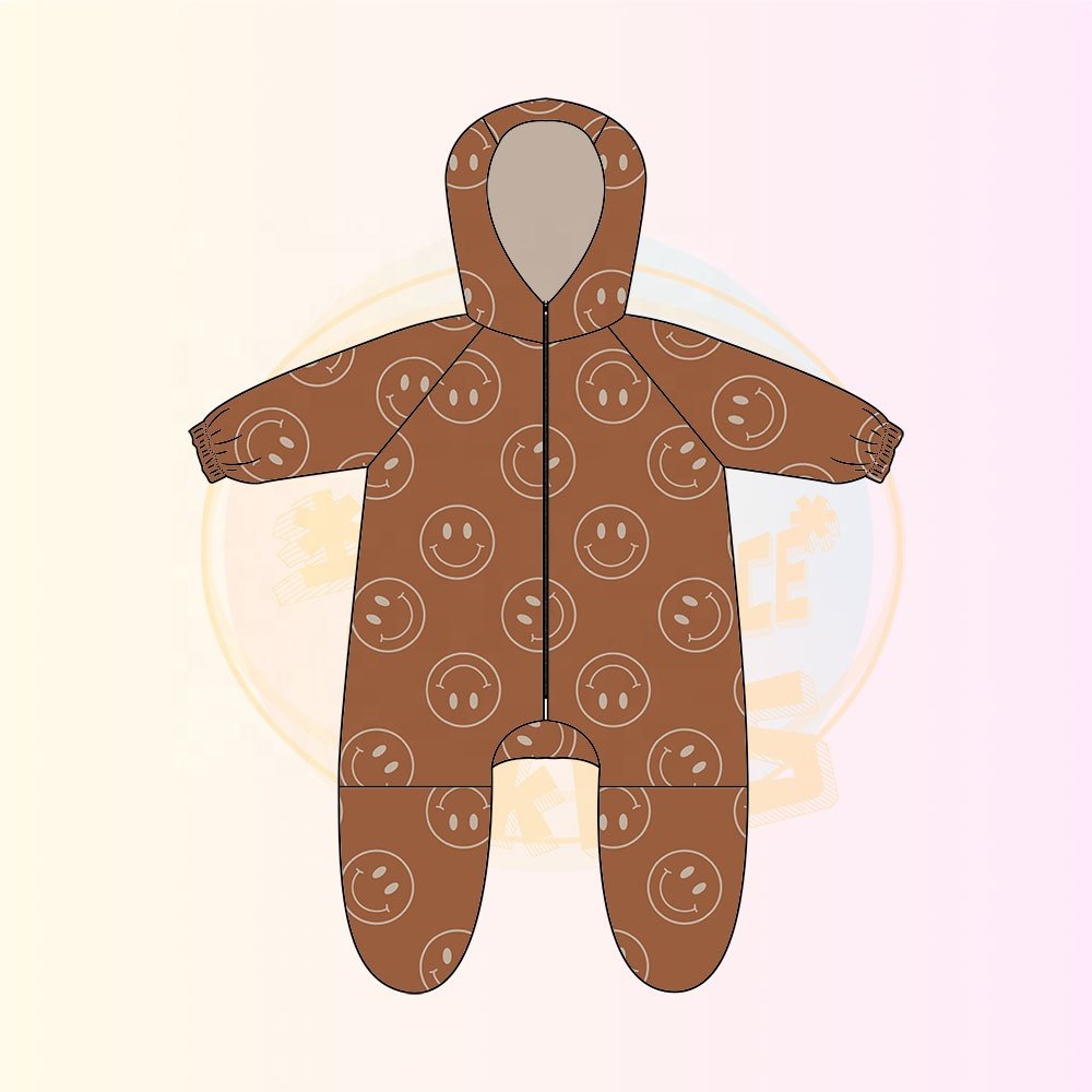 KERUI Winter Baby Rompers Star Print Import Baby Clothes Toddler Bodysuit Hoodies Jumpsuit In Fleece Unisex