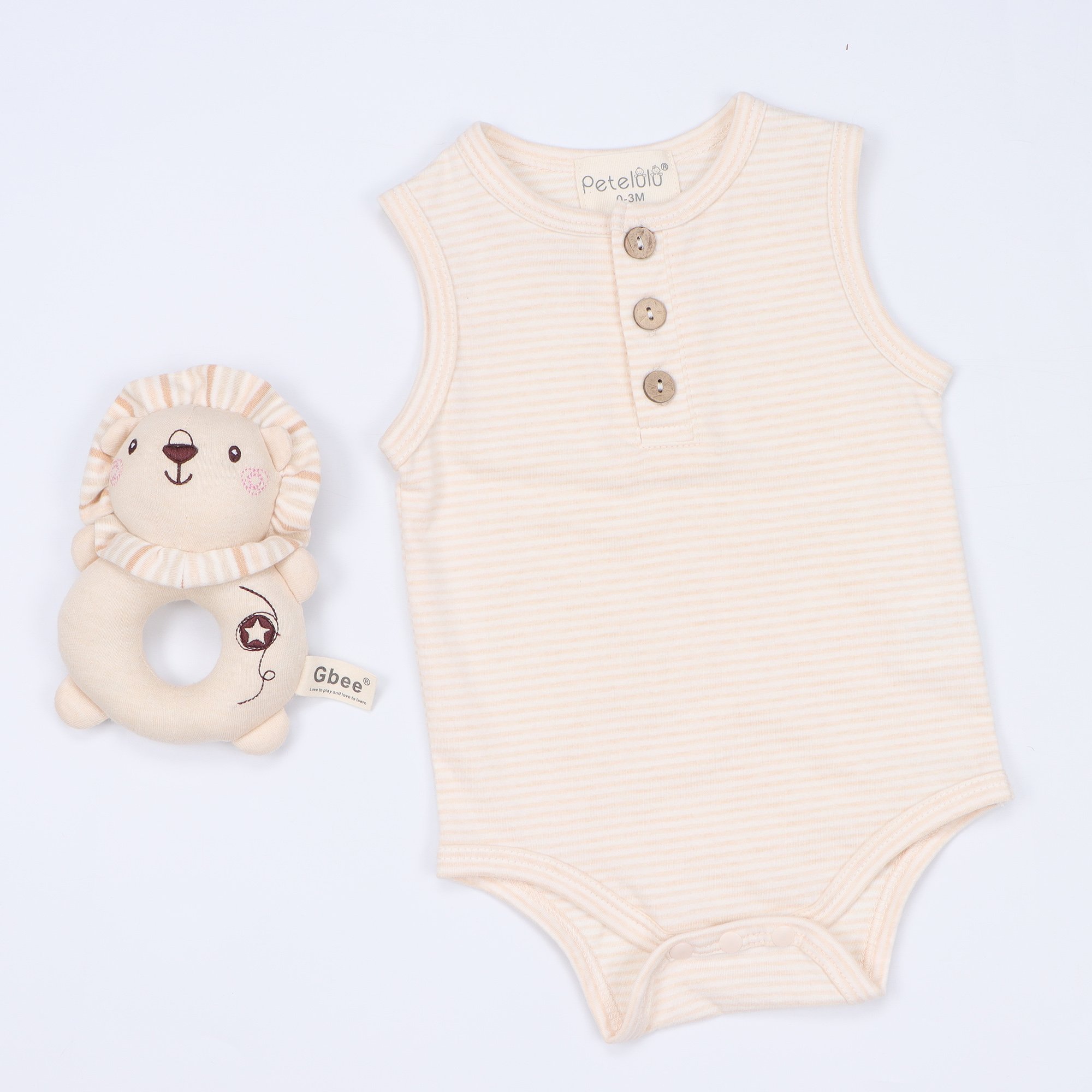 100% Organic Cotton One-Piece Bodysuit for Newborns & Babies 0-18 Months Summer RomperJumpsuit for Baby Boys