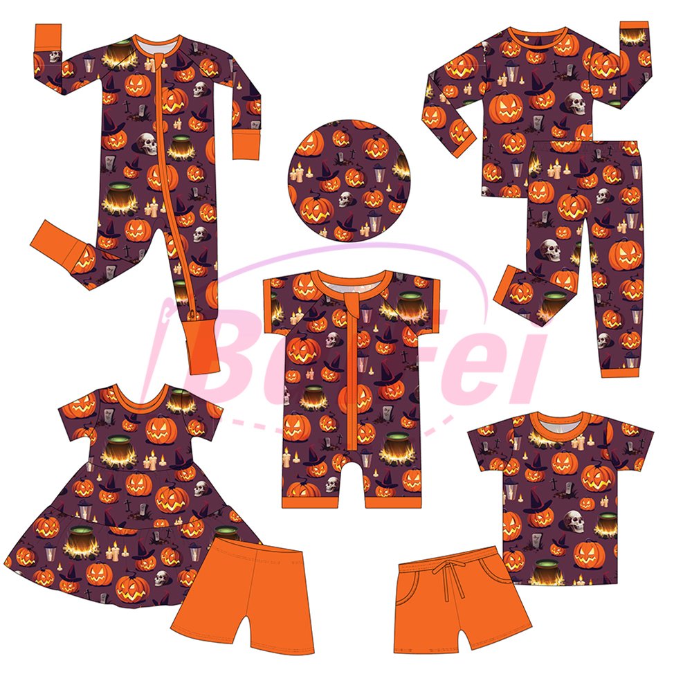 2024 New Design wholesale summer baby clothes kids pajamas 95%bamboo +5%spandex hot selling pajama set