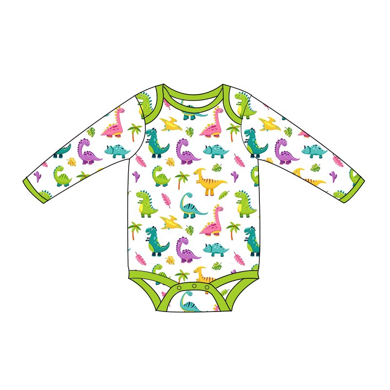 New soft Baby clothing Baby Jumpsuit 95%Bamboo Viscose 5%Spandex Custom Printed Sleepsuit Baby Ruffle Zipper Romper
