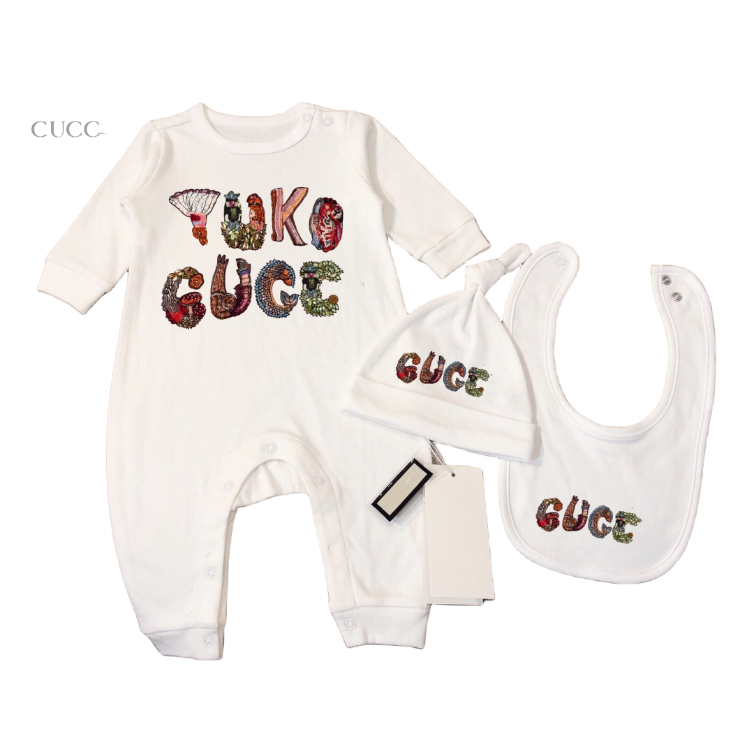 RUNTEN 2024 Baby Pajama Sets Baby Rompers Newborn&infants Cute Spring Autumn Cotton Snap Button Closed Baby Clothing Sets