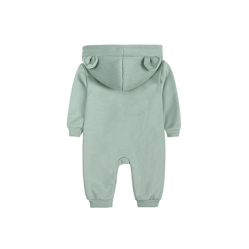 Thick Outerwear Boys Girls Kids Full Sleeve Hoody Clothes Winter Fall Warm Baby Infant Romper Jumpsuits