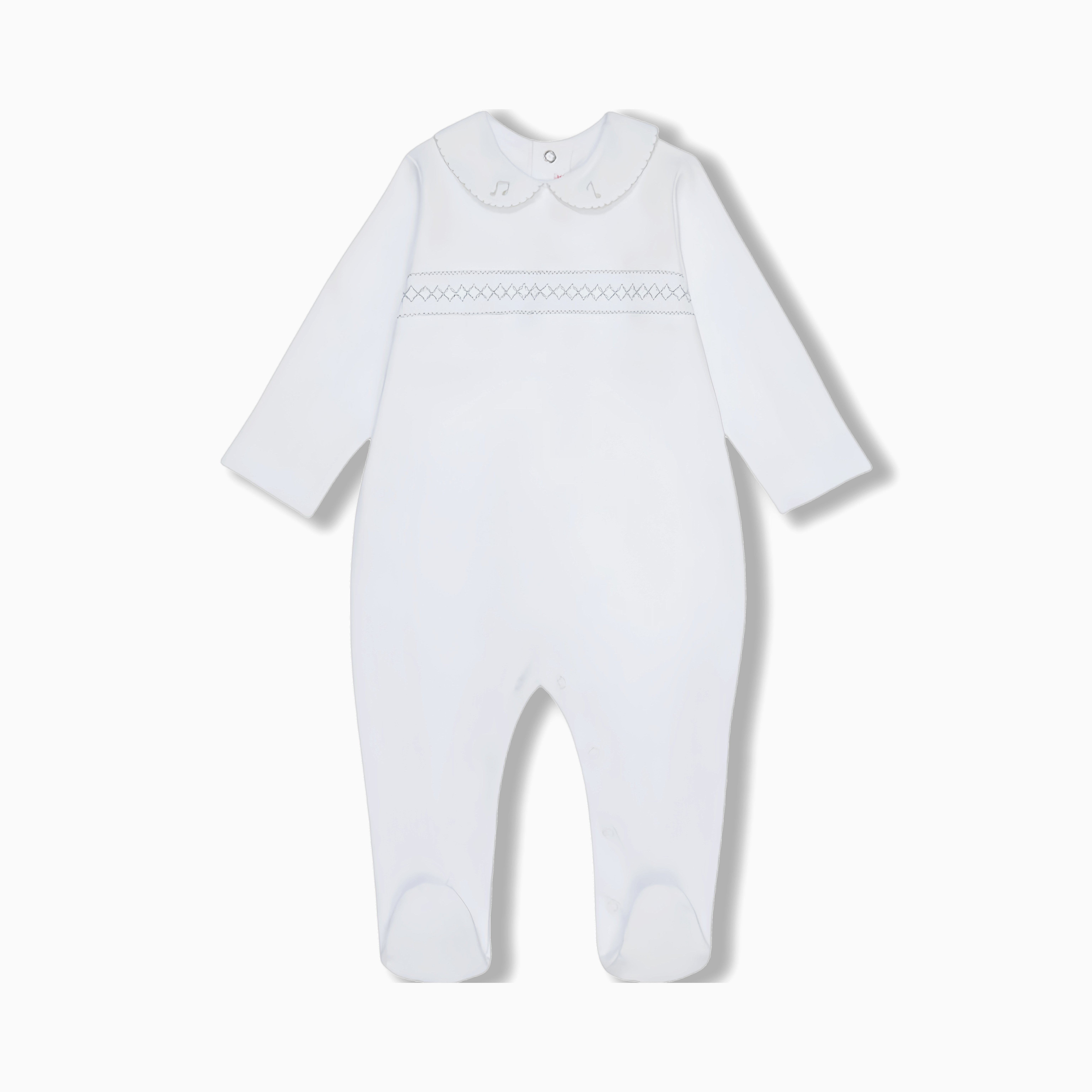 Custom 100% Cotton Onesie for Baby Boys Girls Handmade Spanish Smocked Romper New Model Growing Jumpsuit Baby Clothes 0-3 Months