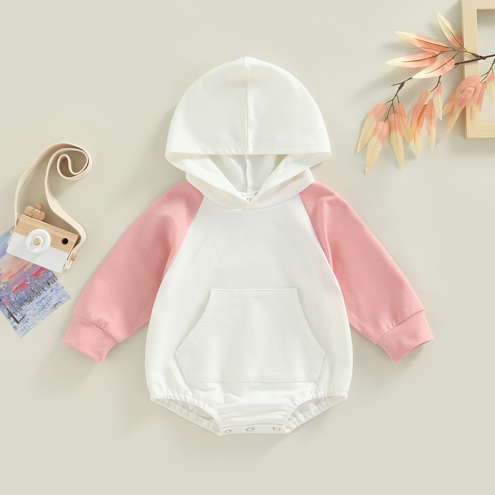 autumn baby boy and girls clothing hooded romper climbing bodysuits cute terry fabric new color long-sleeved hoodie baby romper