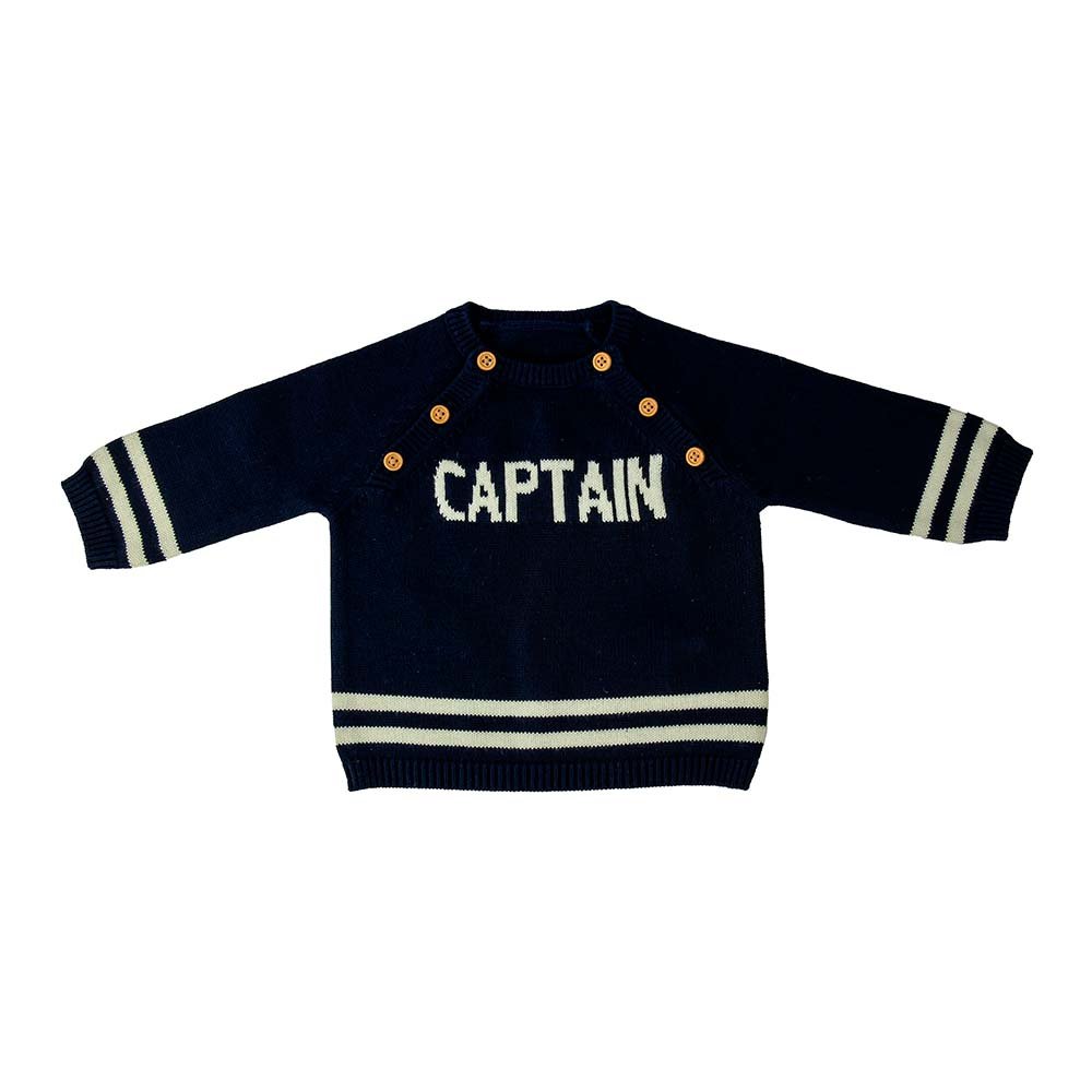 Custom Toddler Kids Baby Sweater Jumper And Pants Two piece 100% Cotton Set Baby Knitwear jacquard Knit set