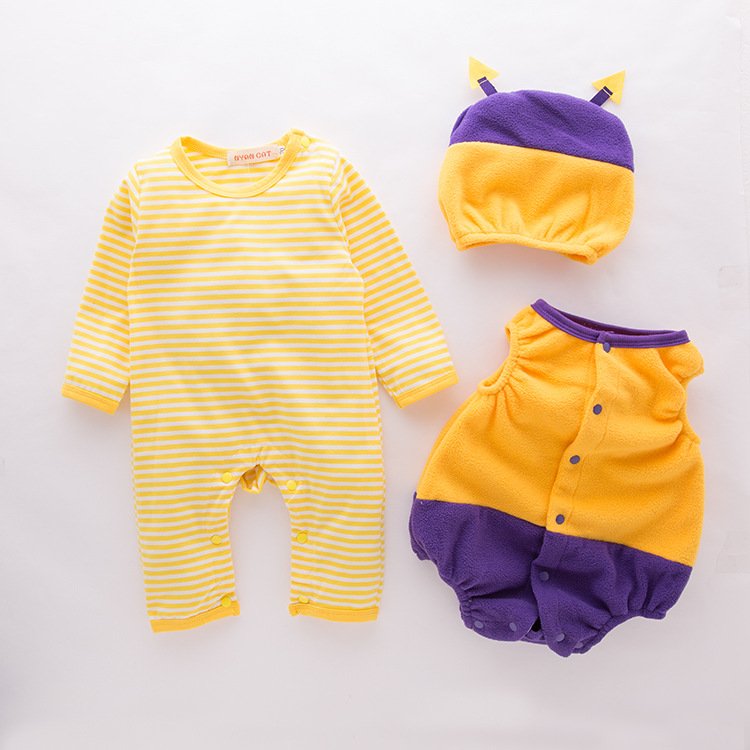 baby grow Halloween honeybee Strawberry pumpkin Halloween body bebe costume three-piece set baby rompers