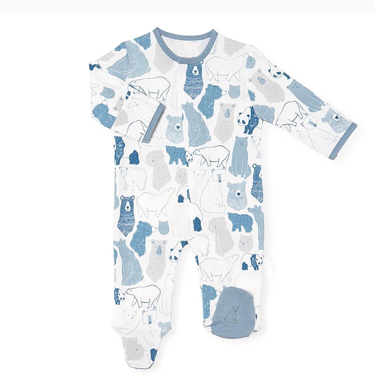 Magnetic Baby One Piece Infant Magnetic Romper Organic Cotton Magnetic Footie Romper Magnetic Toddler Jersey Bamboo Baby Clothes