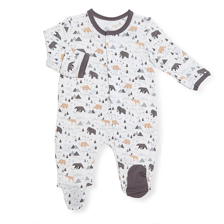 Magnetic Baby One Piece Infant Magnetic Romper Organic Cotton Magnetic Footie Romper Magnetic Toddler Jersey Bamboo Baby Clothes