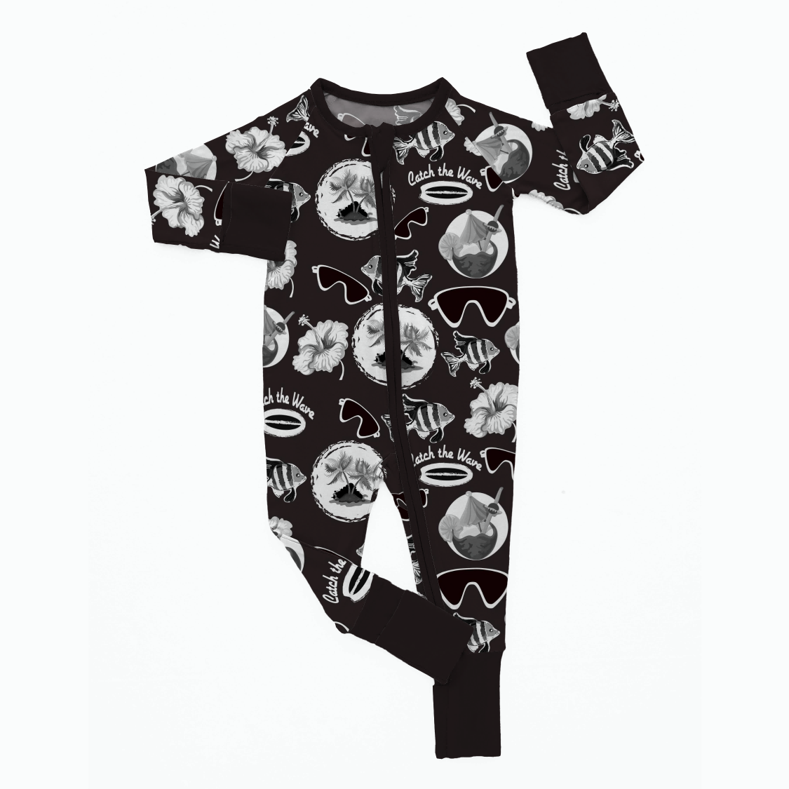 Custom Wholesale Summer Bamboo Newborn Baby Summer Valentine's Day Rompers Collar With Zipper