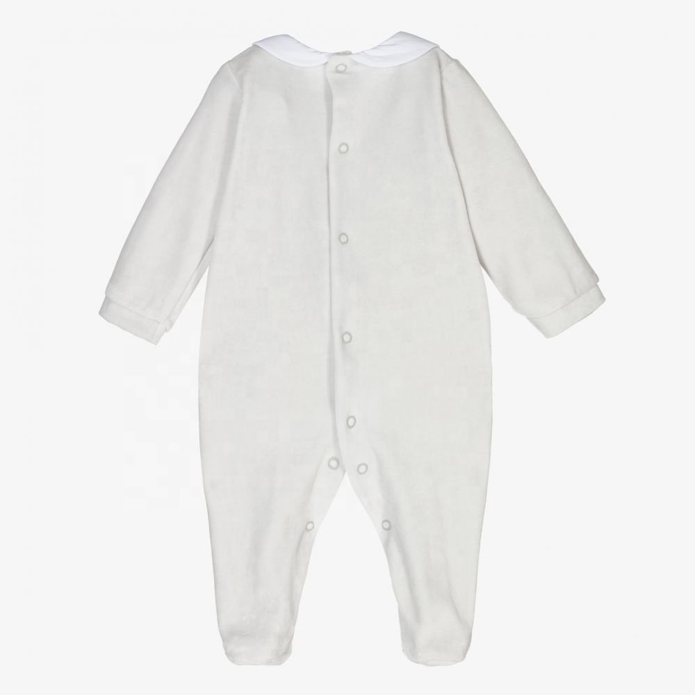 New Design White Cotton Collar Soft Bodysuits Baby Wholesale Clothes Baby Romper