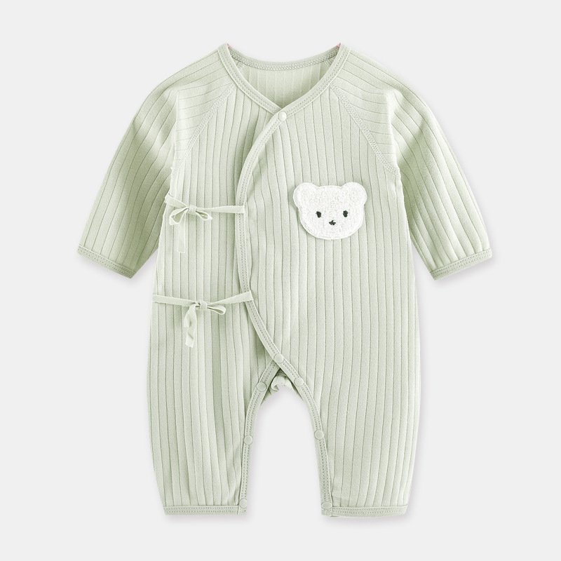 Newborn clothes autumn and winter clothes three-layer warm baby climbing clothes one-piece baby romper