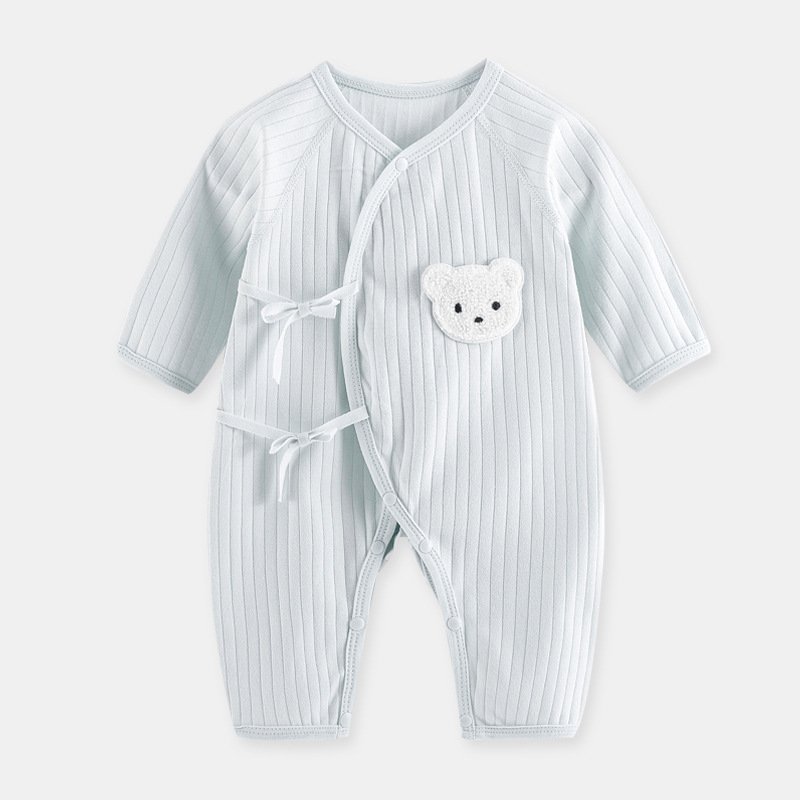 Newborn clothes autumn and winter clothes three-layer warm baby climbing clothes one-piece baby romper